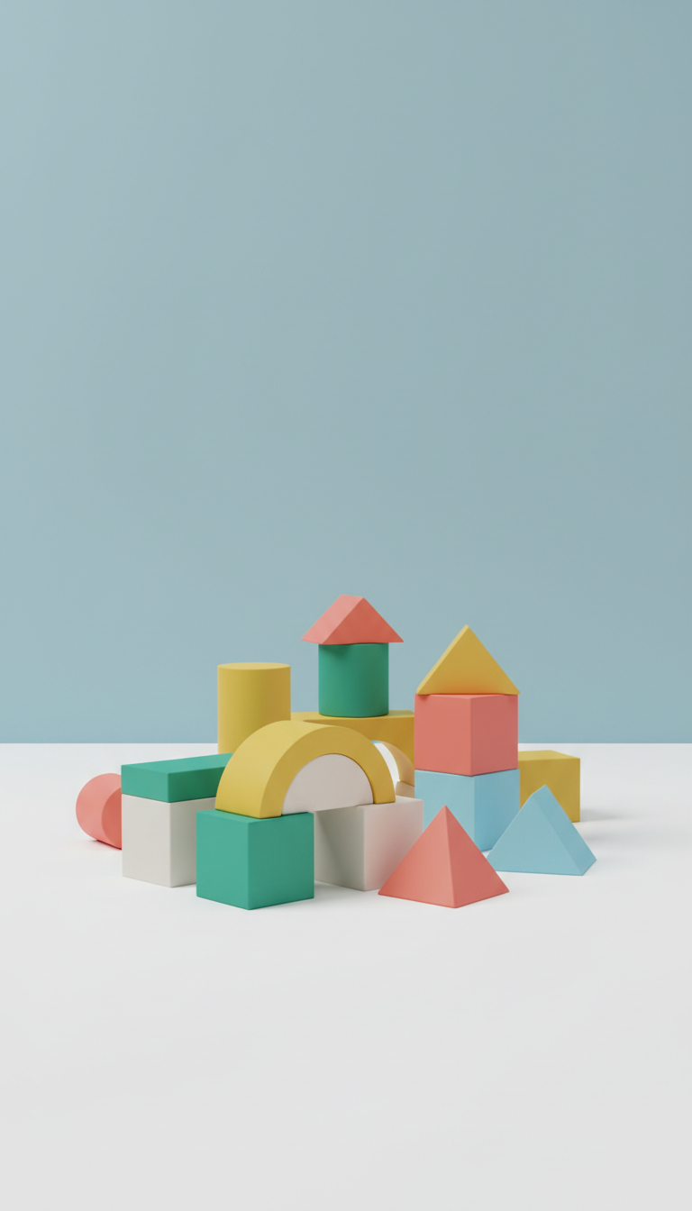 Blueberry Bounce Geometric Block Set