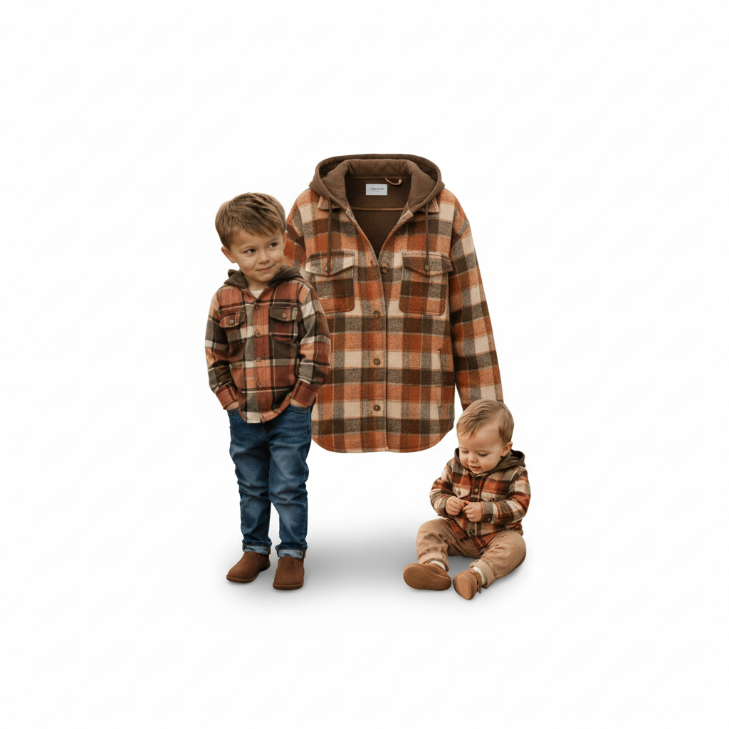 🍂 Nova’s Cozy Harvest Plaid Matching Family Bundle ✨