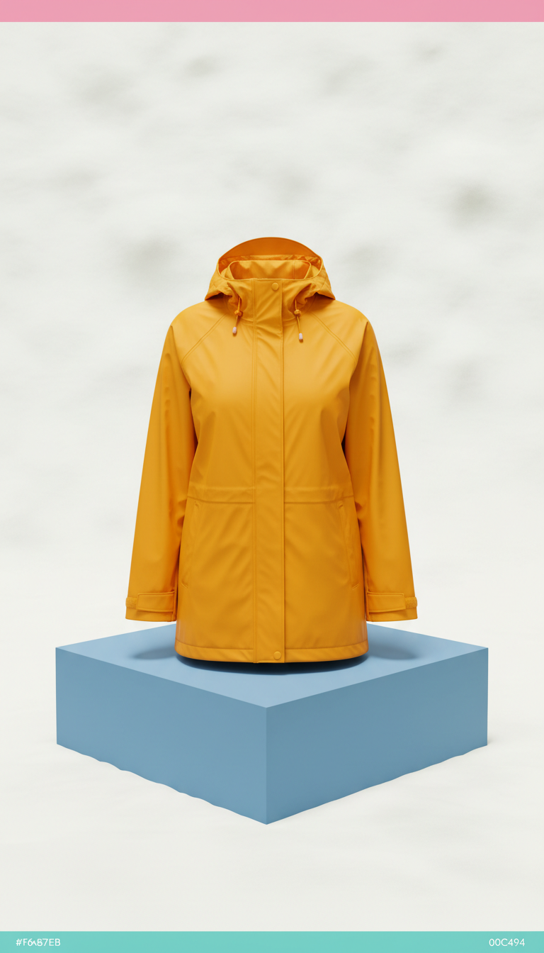 Rain Jacket in Sunny Marigold