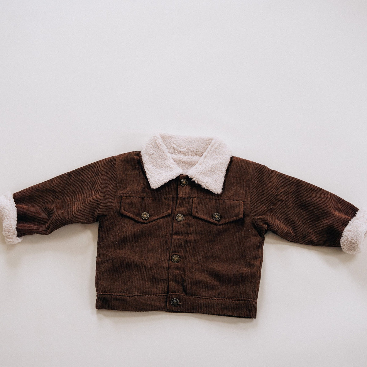 Nova's Cocoa Classic Sherpa Corduroy Jacket – Child