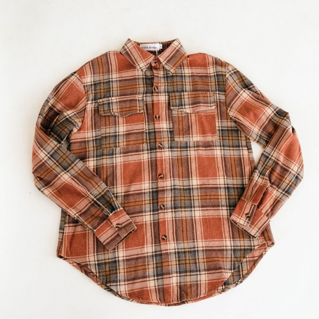 Nova’s Cozy Harvest Lightweight Plaid Flannel – Adult