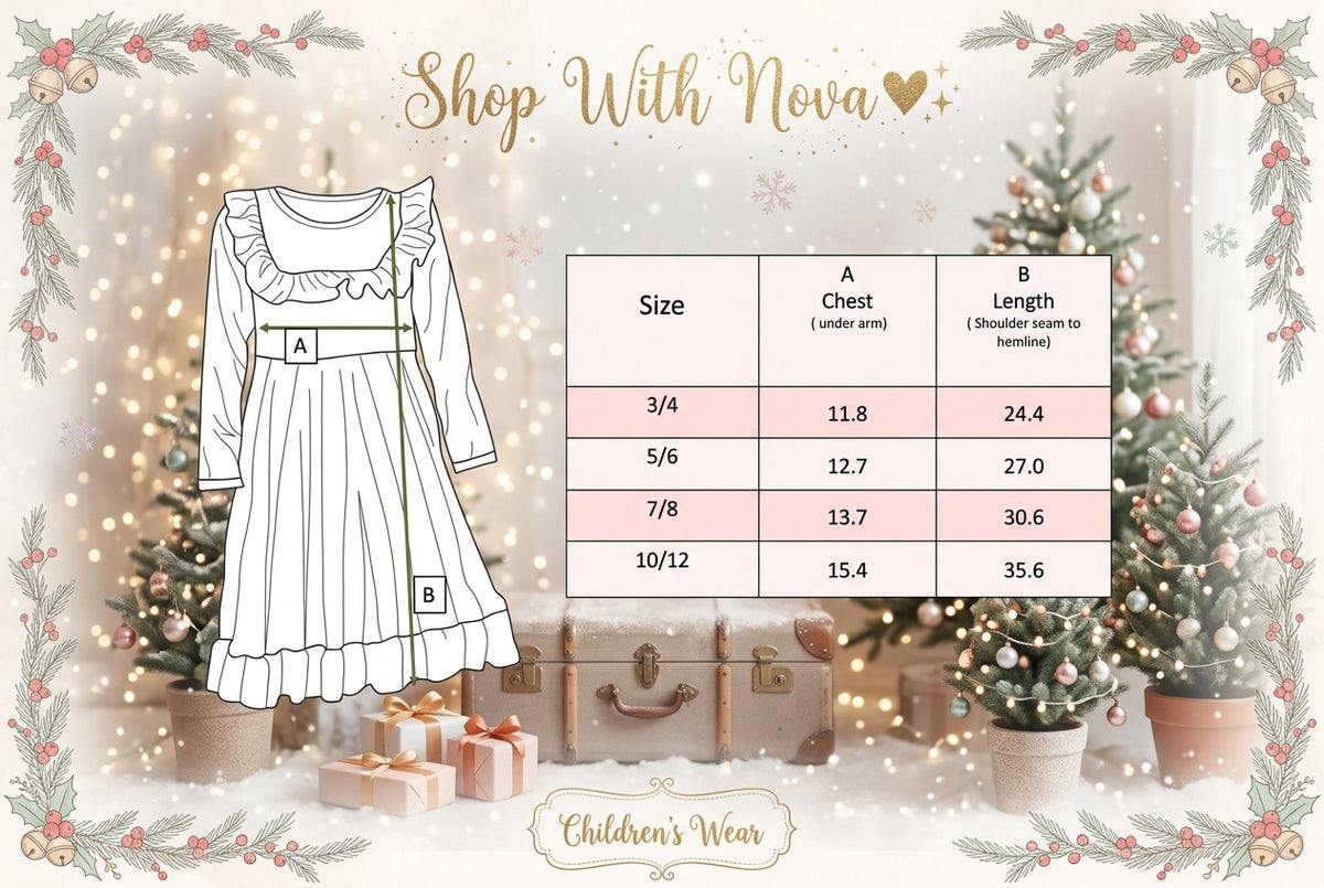Nova's Red Velvet Christmas Dress