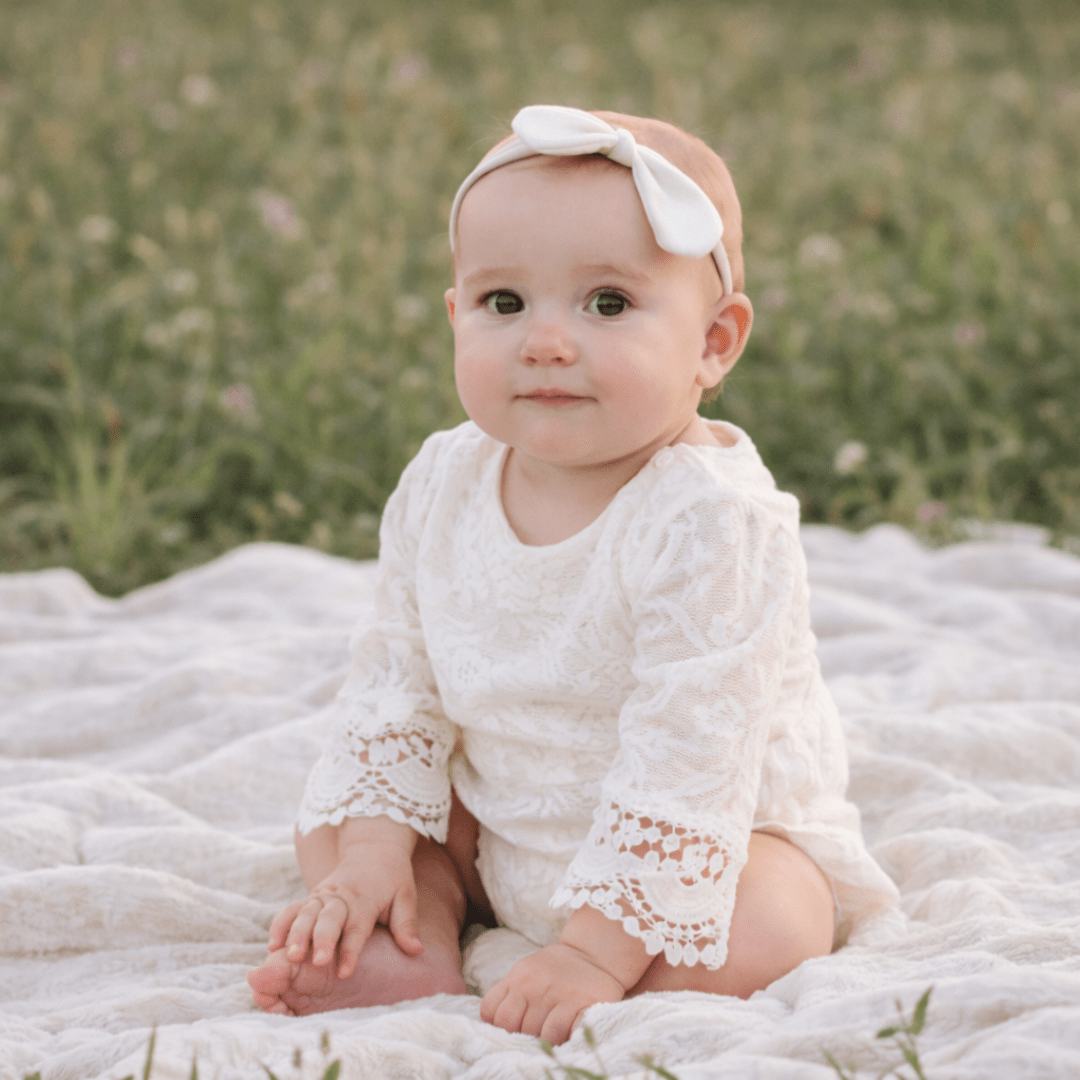 Ivory Lace Mommy & Me Dresses