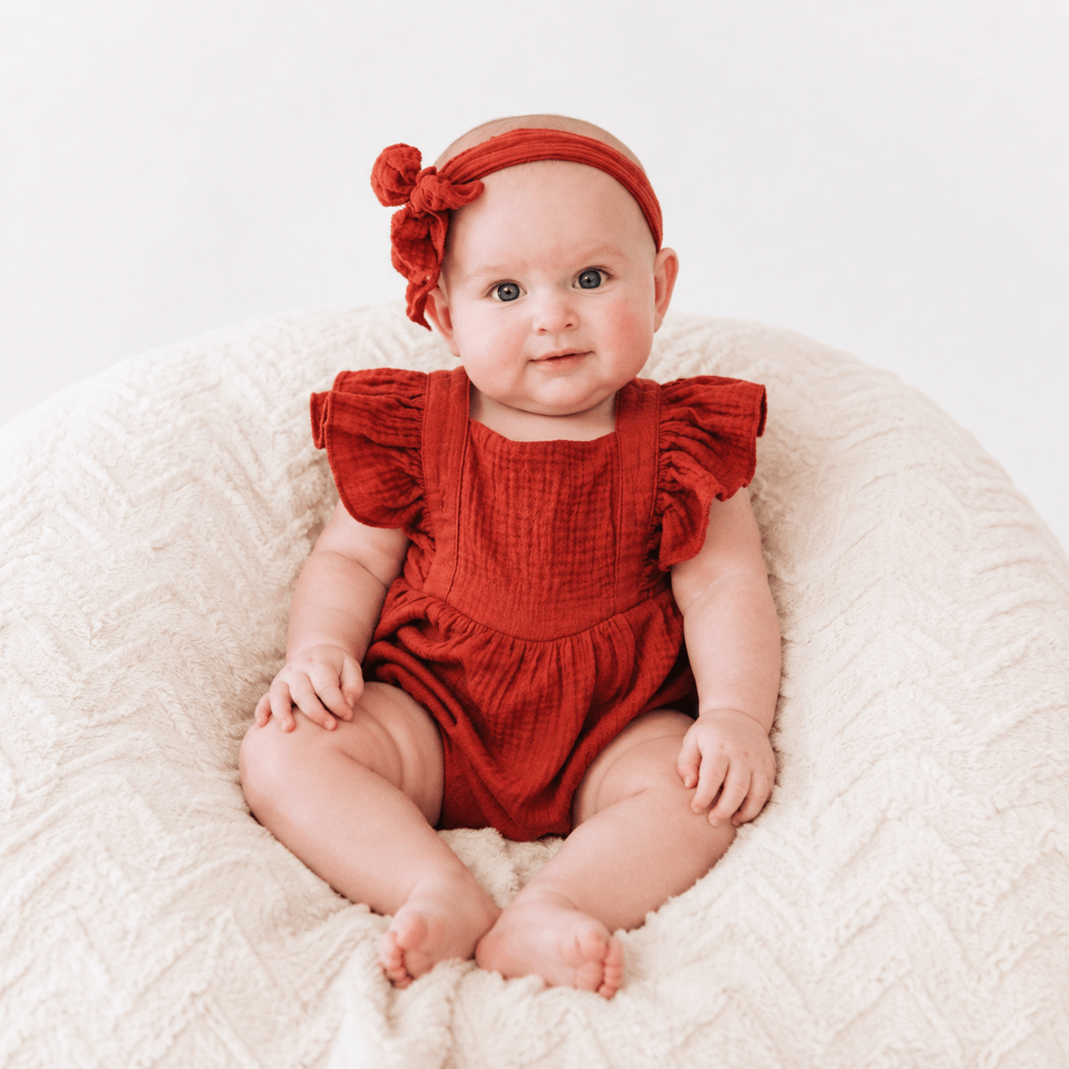Nova’s Cozy Harvest Copper Onesie – Infant