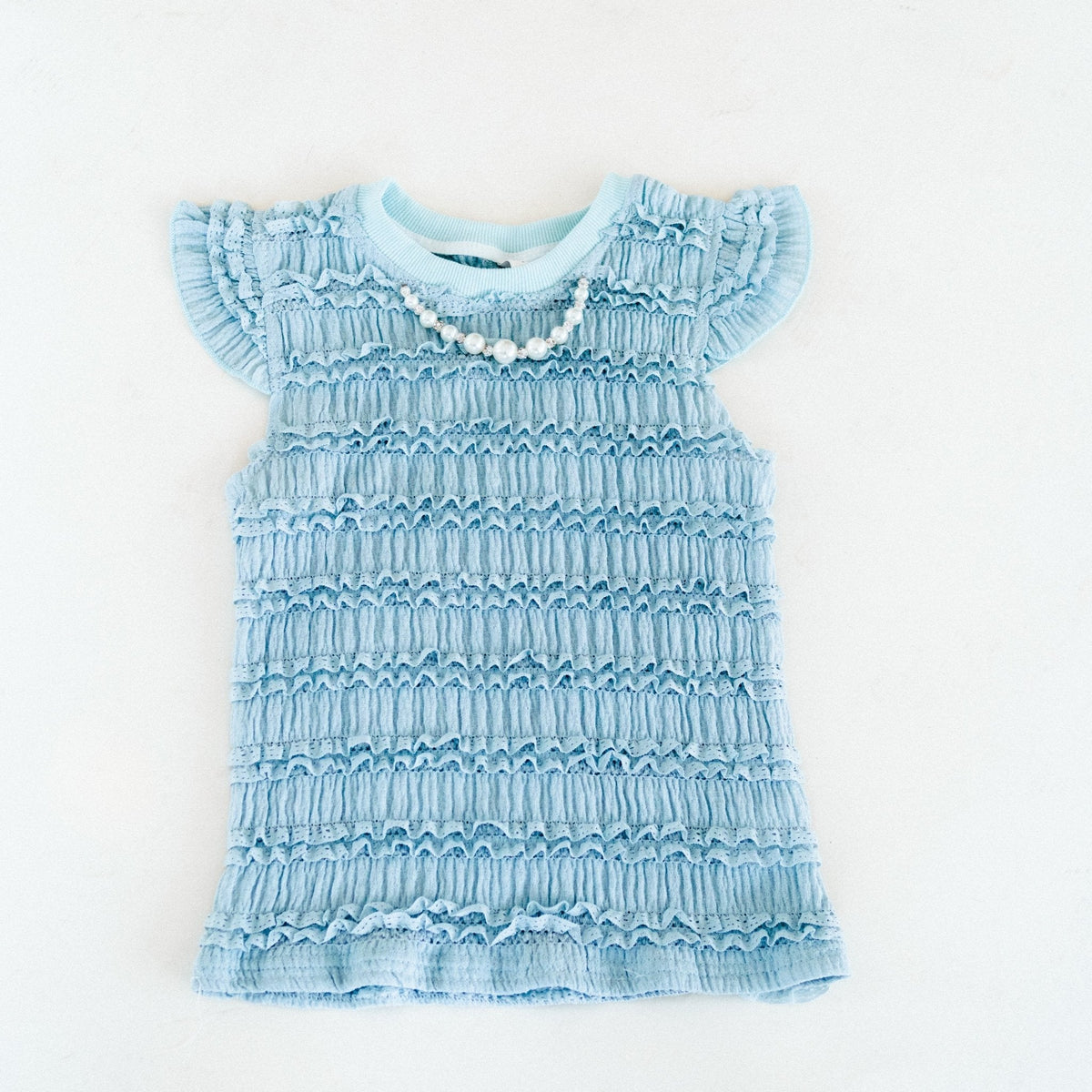 Nova's Blue Pearl Ruffle Outfit – Child