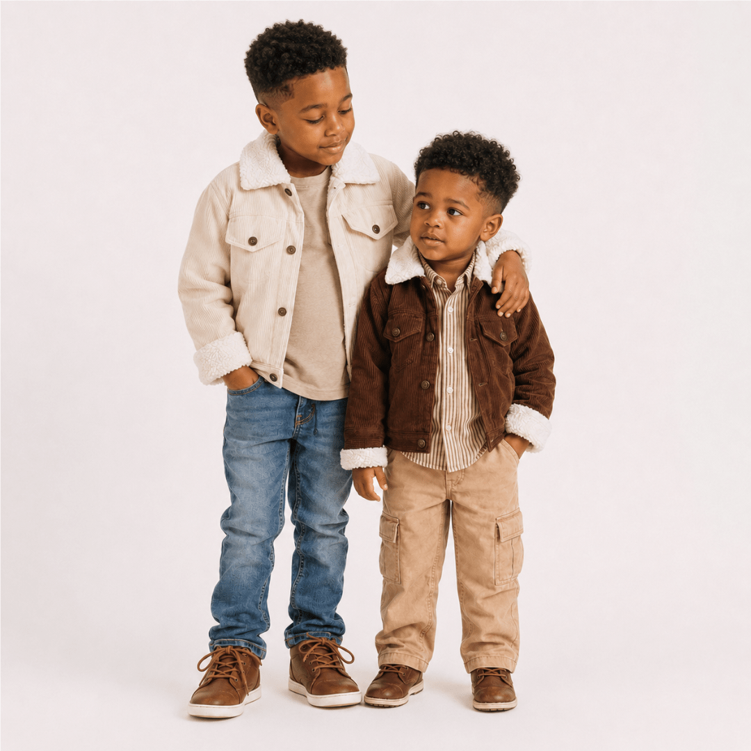 Nova's Cocoa Classic Sherpa Corduroy Jacket – Child
