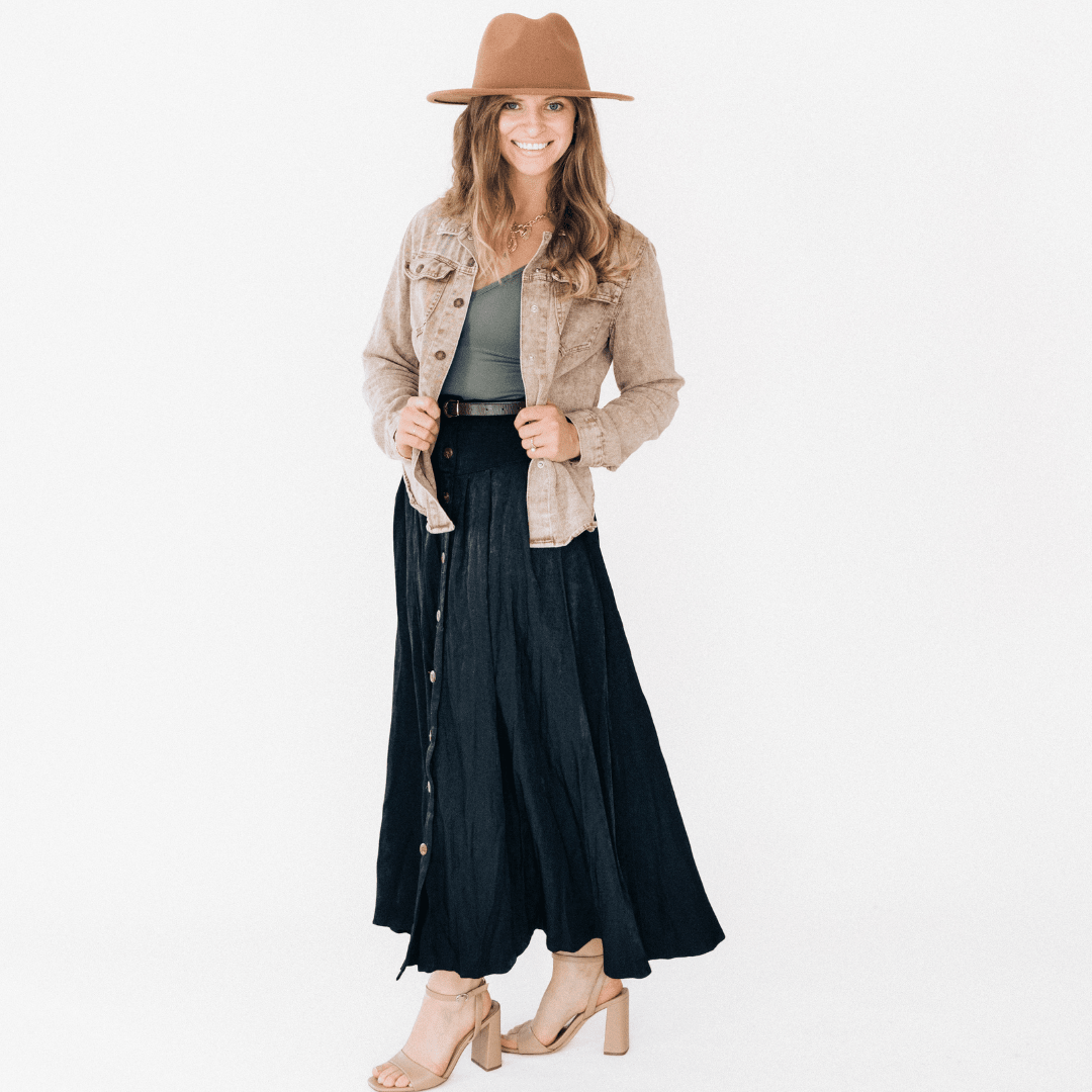 Nova’s Rustic Edge Brown Denim Jacket – Adult