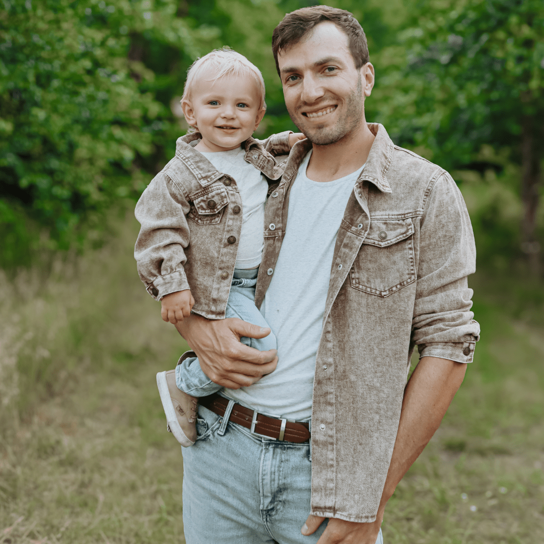 Nova’s Rustic Edge Brown Denim Jacket – Infant