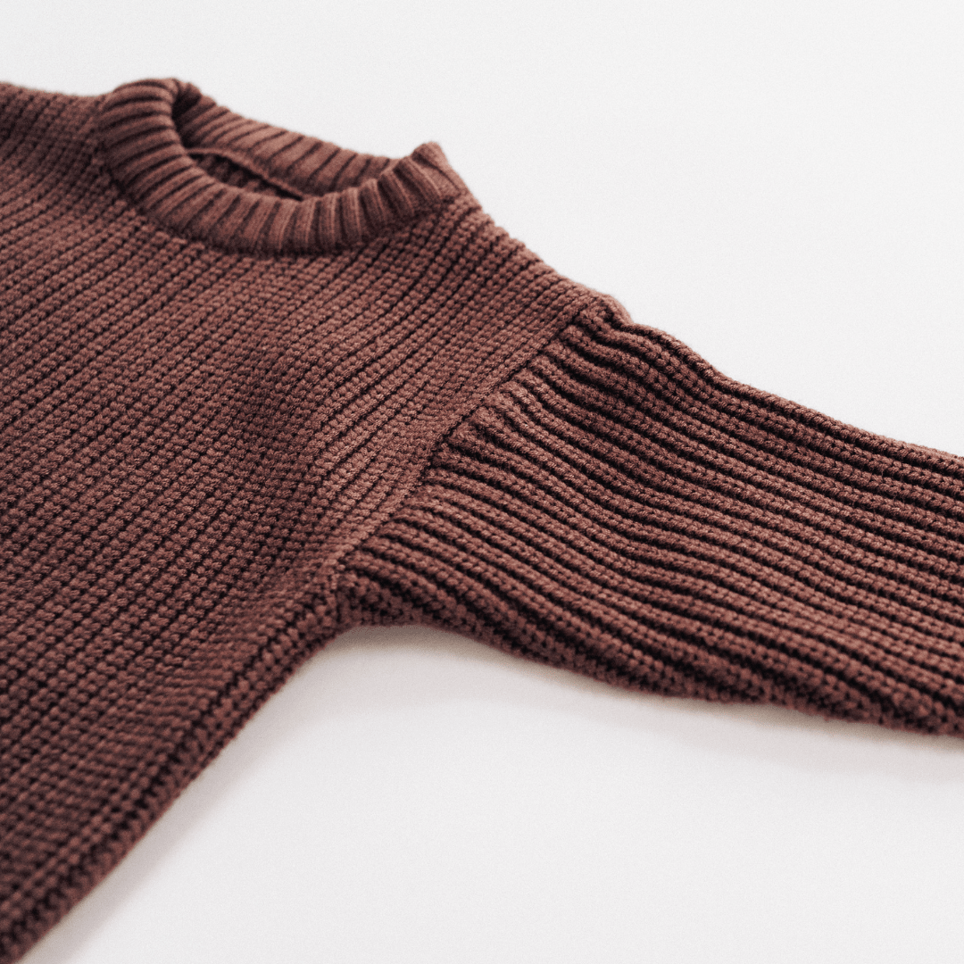Nova's Cocoa Cozy Knit Pullover Sweater – Child