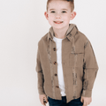 Nova's Rustic Charm Hooded Embroidered Shirt – Child