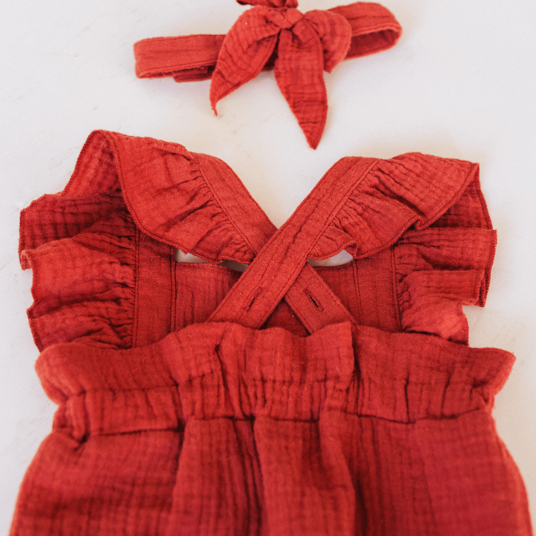 Nova’s Cozy Harvest Copper Onesie – Infant
