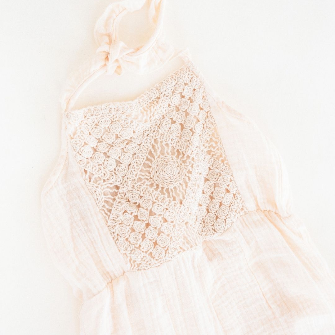 Nova's Coastal Romance Crochet Jumpsuit – Child