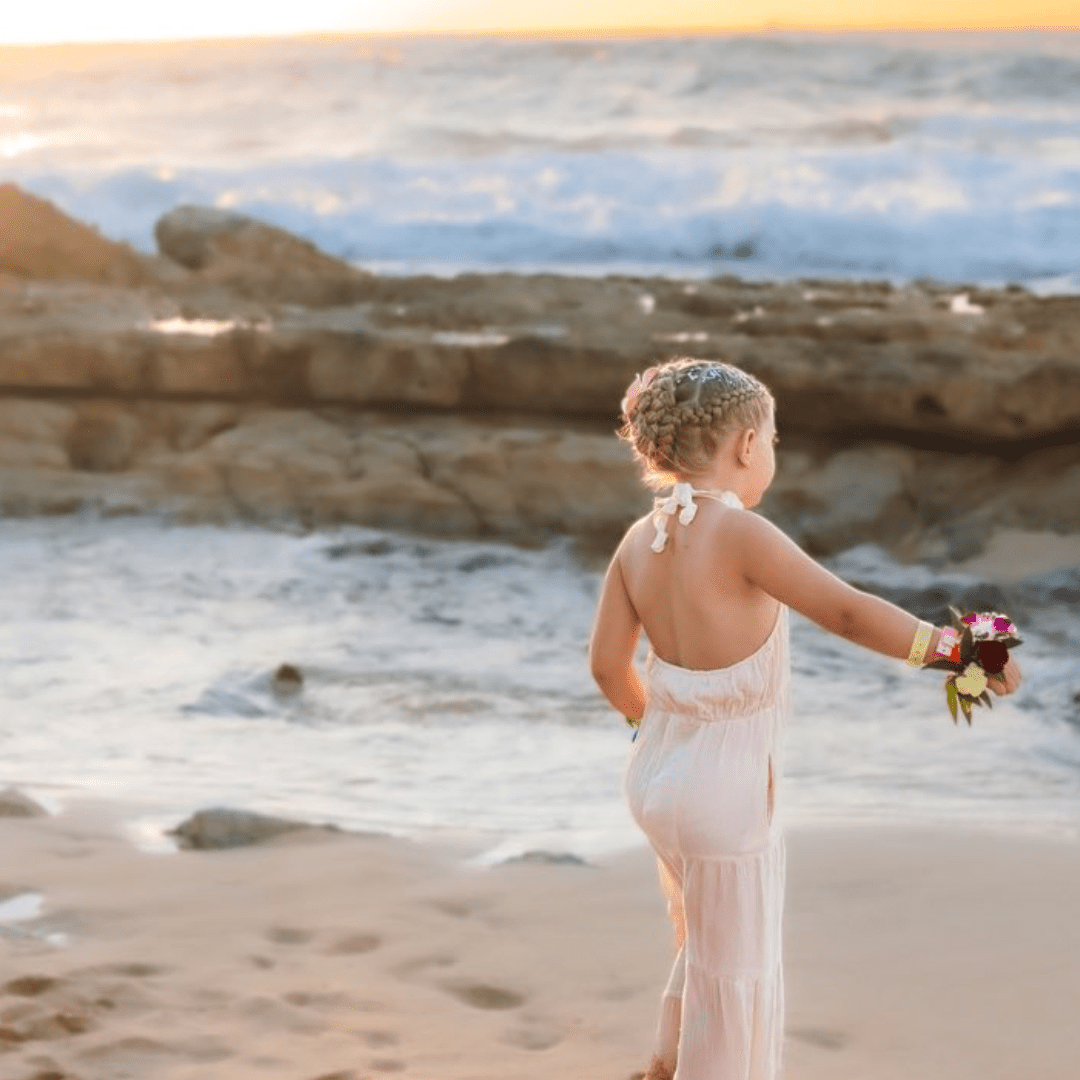 Nova's Coastal Romance Crochet Jumpsuit – Child