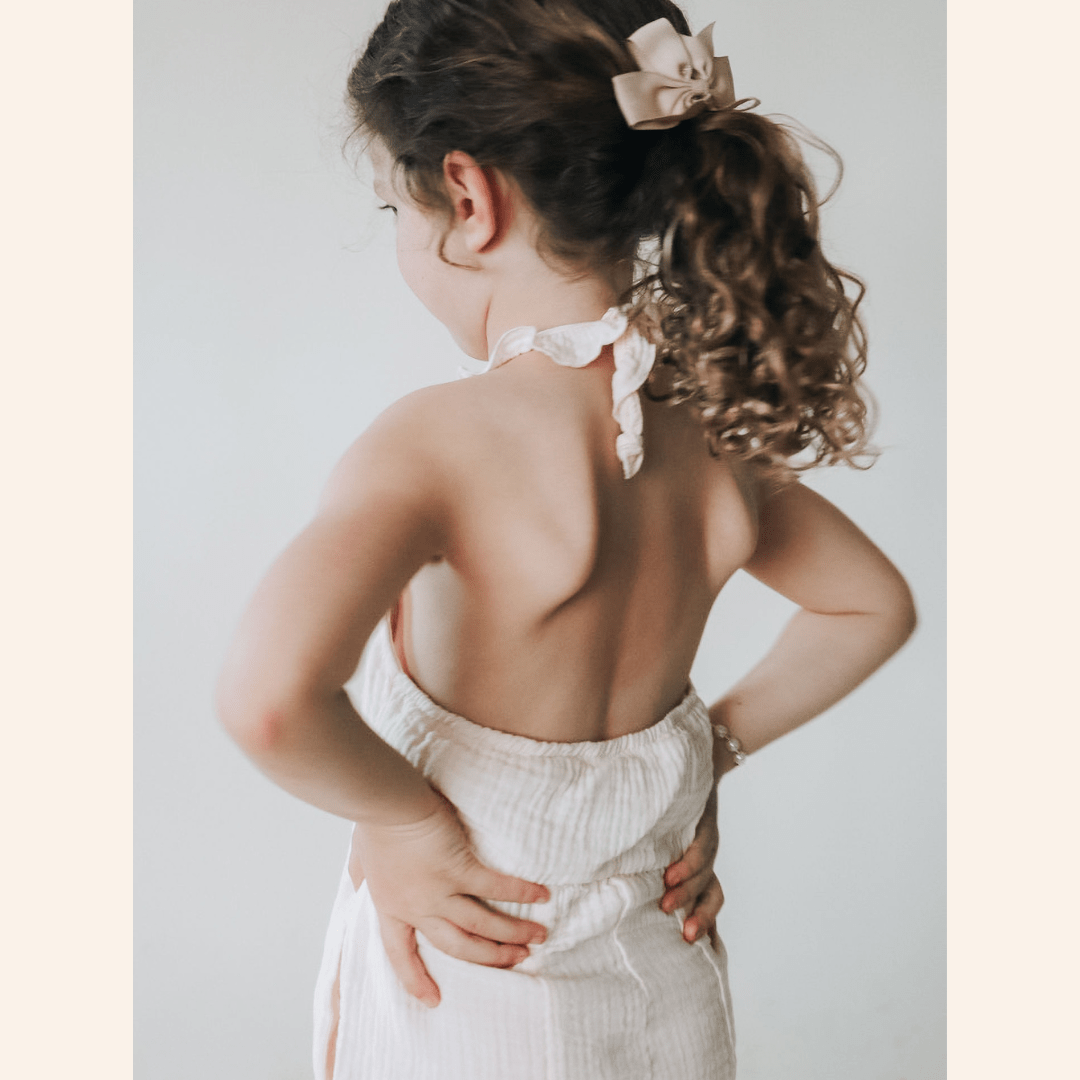 Nova's Coastal Romance Crochet Jumpsuit – Child