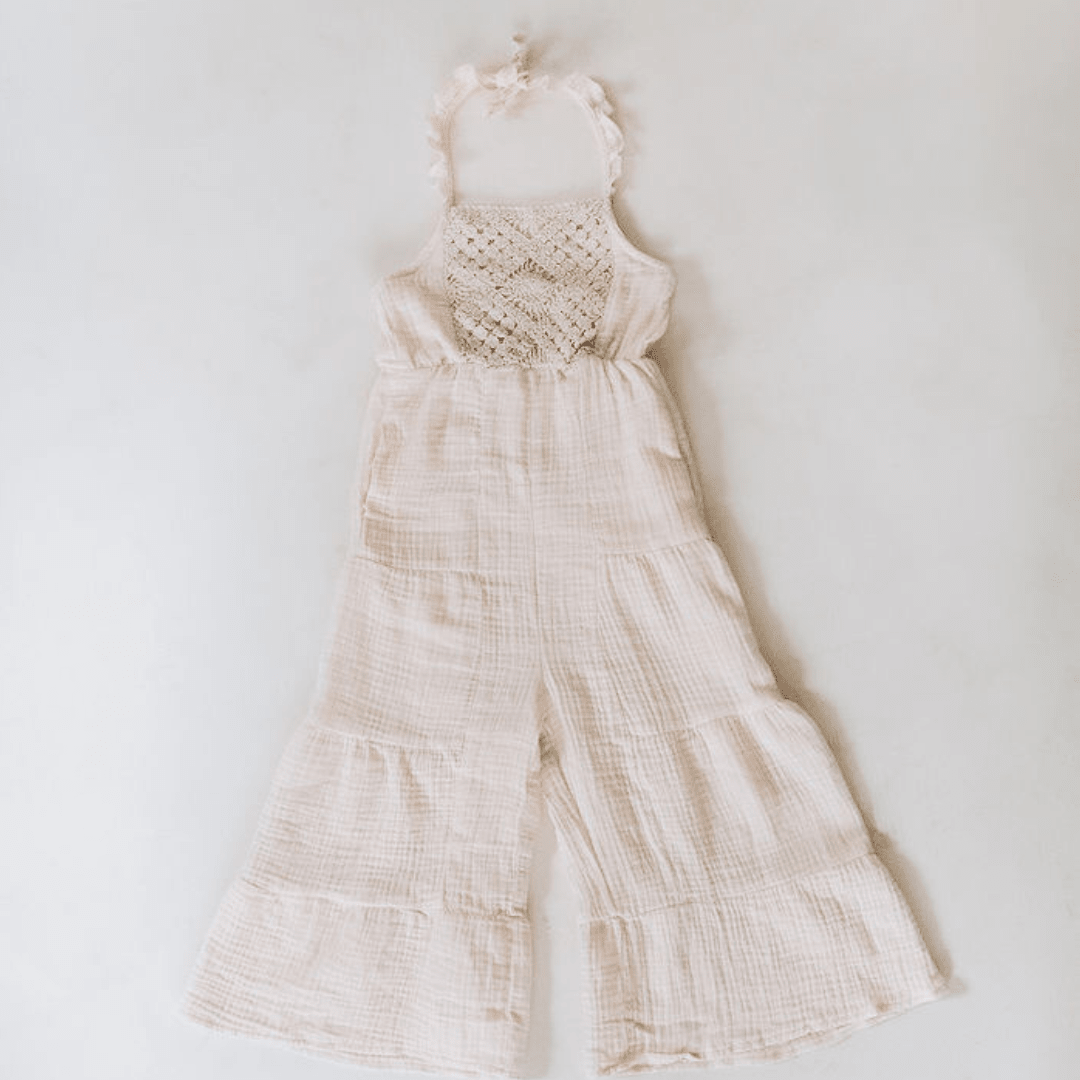 Nova's Coastal Romance Crochet Jumpsuit – Child