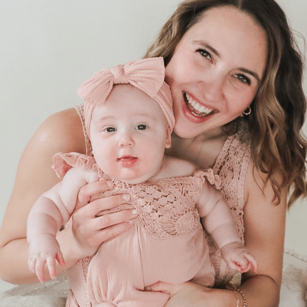 Nova's Blush Bloom Crochet Romper – Infant