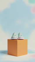 Canvas Sneakers in Mint Pop
