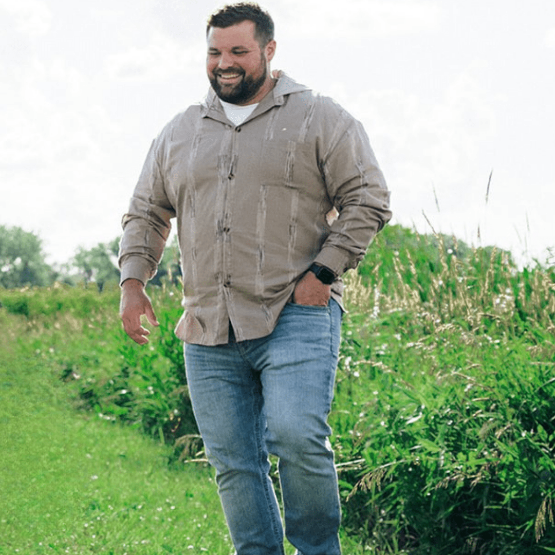 Nova's Rustic Charm Hooded Embroidered Shirt – Adult