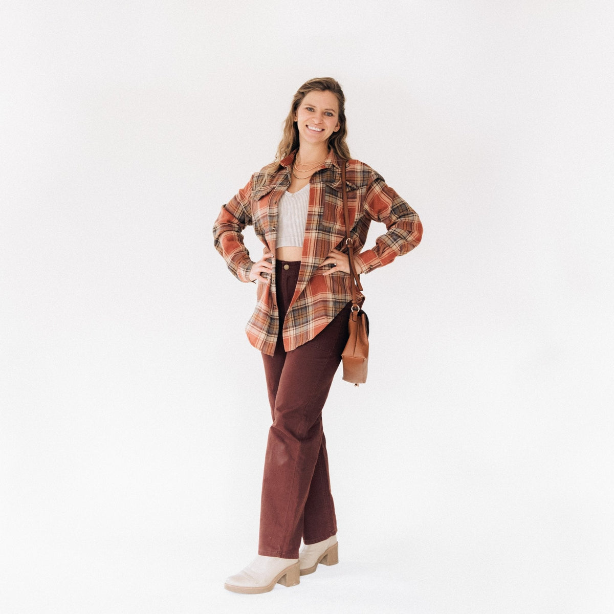 Nova’s Cozy Harvest Lightweight Plaid Flannel – Adult