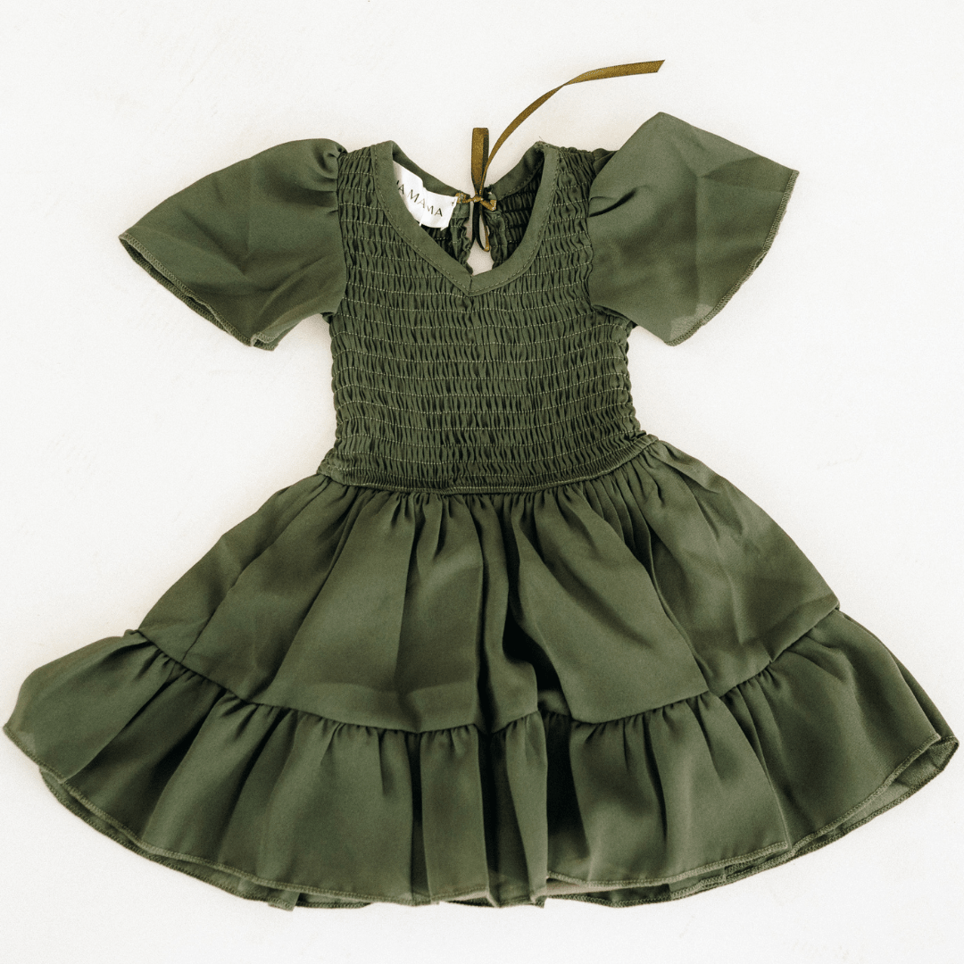Green Chiffon Onesie Dress - Infant
