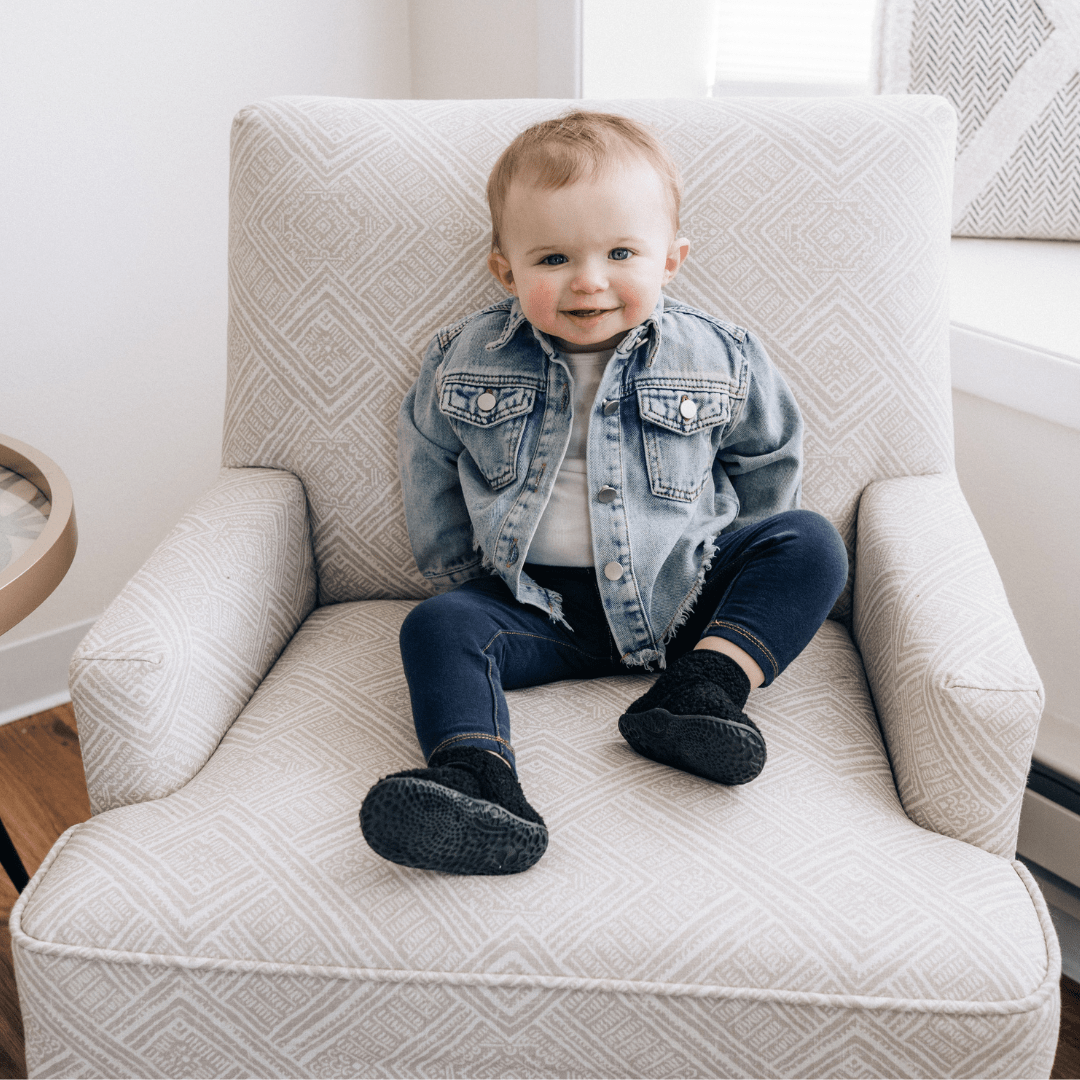 Nova's Blue Raw-Hem Denim Jacket – Infant
