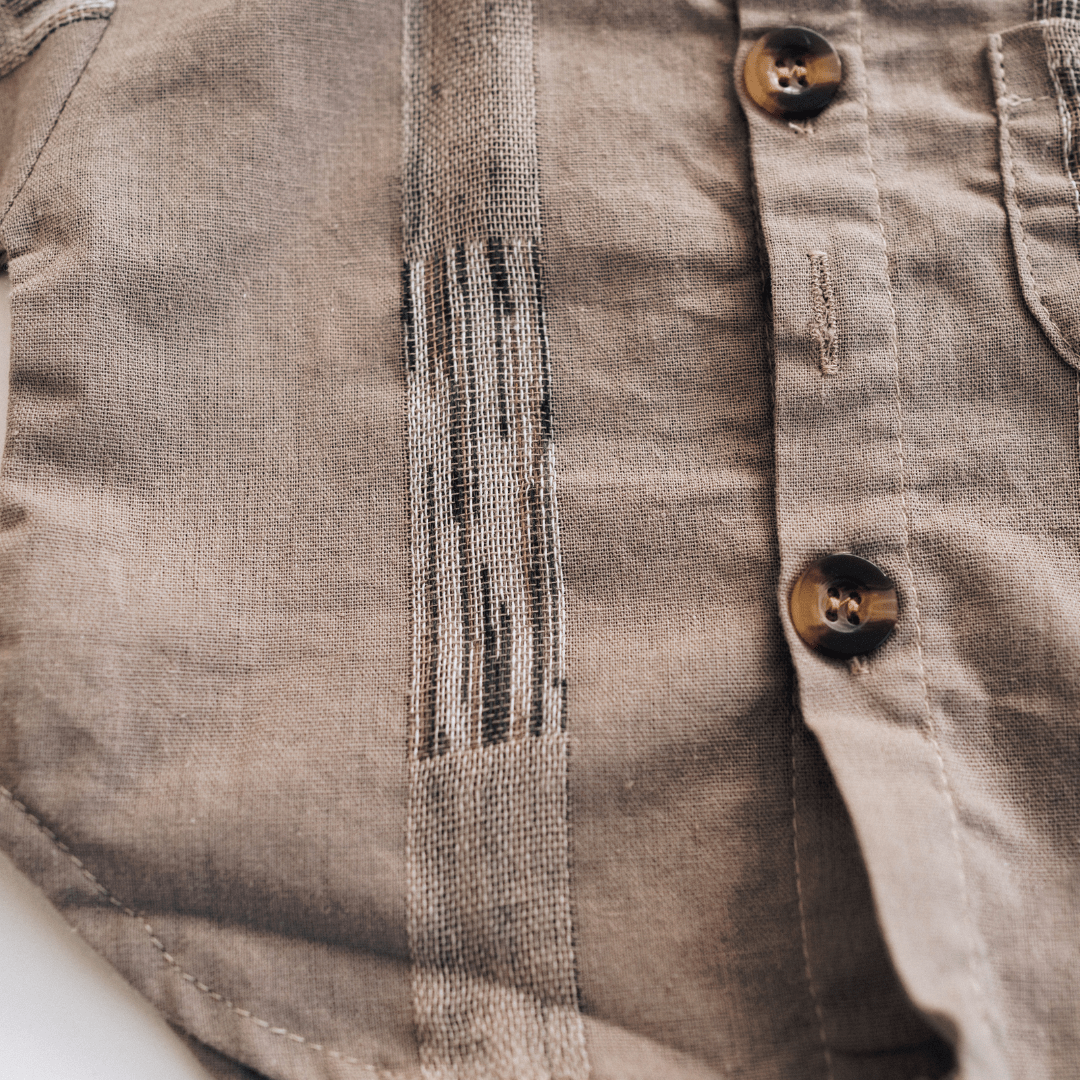 Nova's Rustic Charm Hooded Embroidered Shirt – Adult