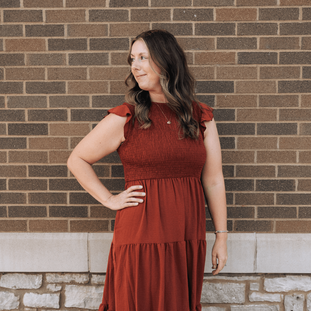Nova's Cozy Harvest Smocked Maxi Dress – Women