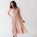 Nova's Blush Bloom Crochet Dress – Women ✨