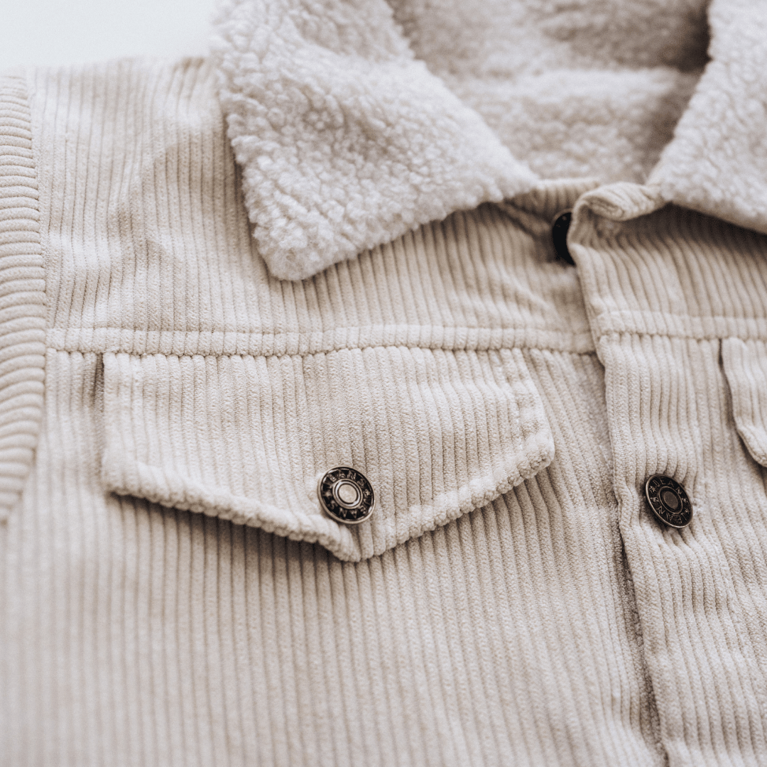 Nova's Sherpa-Collar Bone Corduroy Jacket – Kids