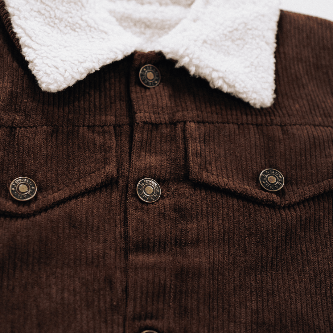 Nova's Cocoa Classic Sherpa Corduroy Jacket – Child