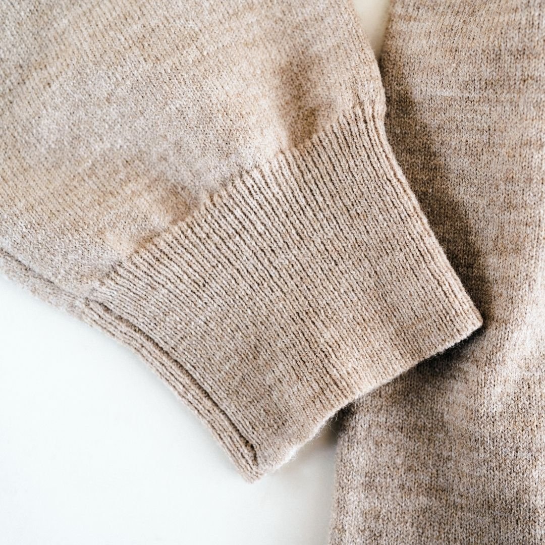 Nova's Sandstone Cozy Quarter-Zip Sweater – Child