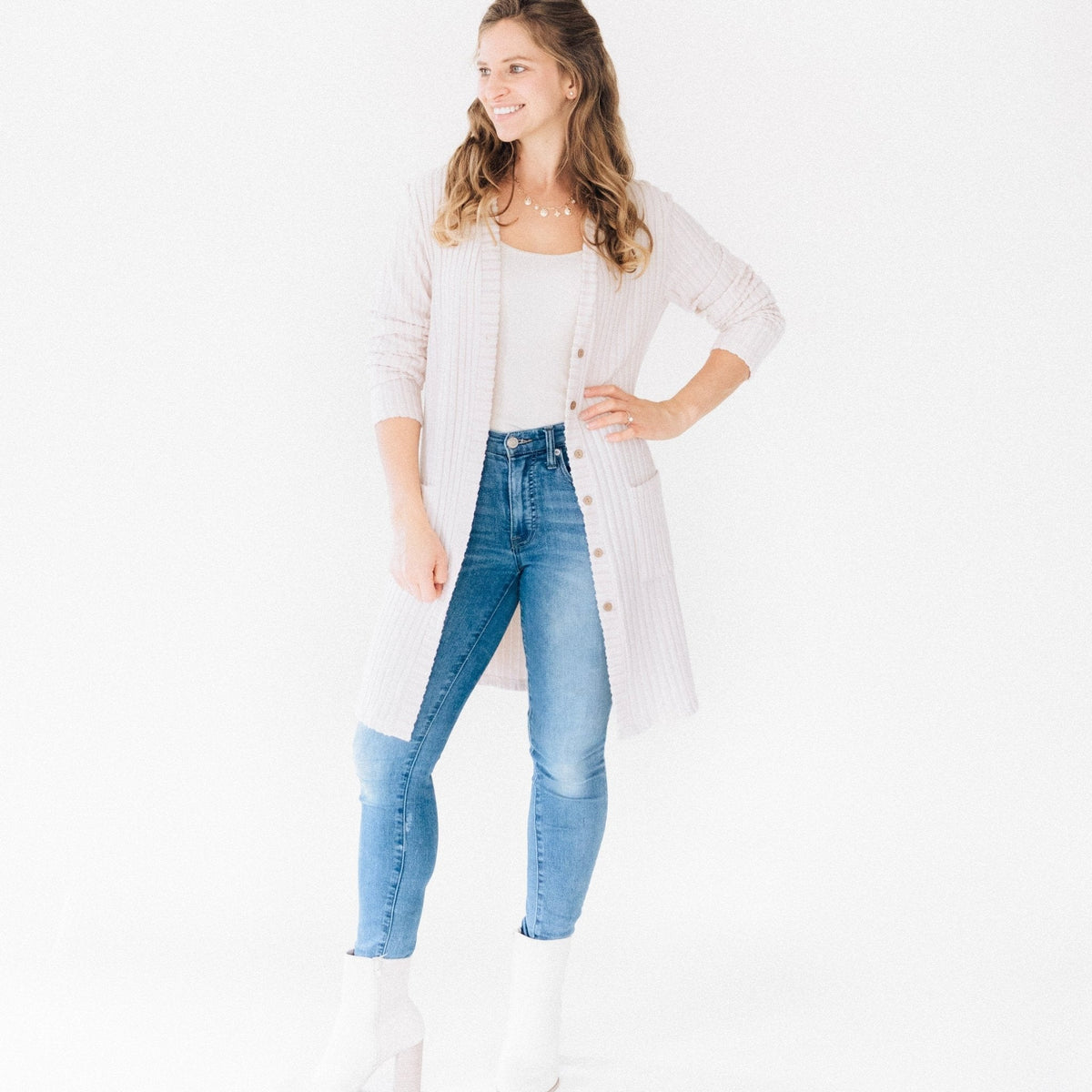 Nova's Classic Button-Down Cardigan – Women