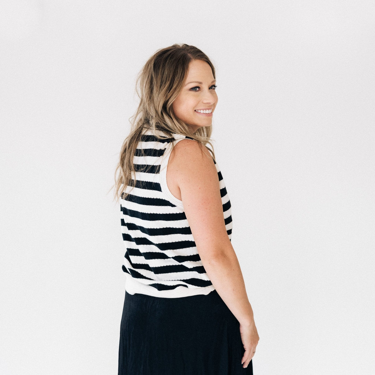Nova's Classic Stripe Sweater Tank – Women