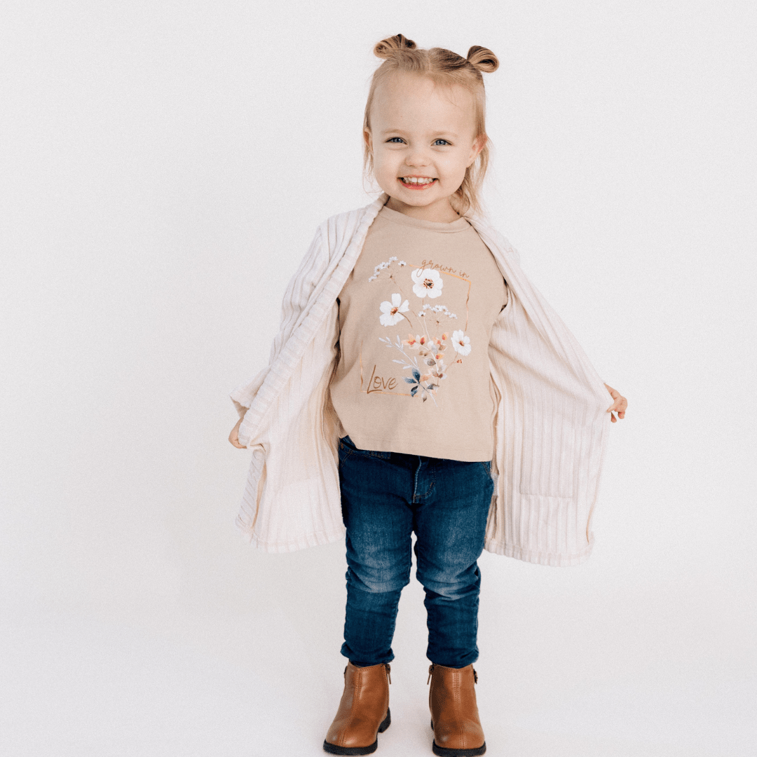 Nova's Grown In Love Floral Tee – Child