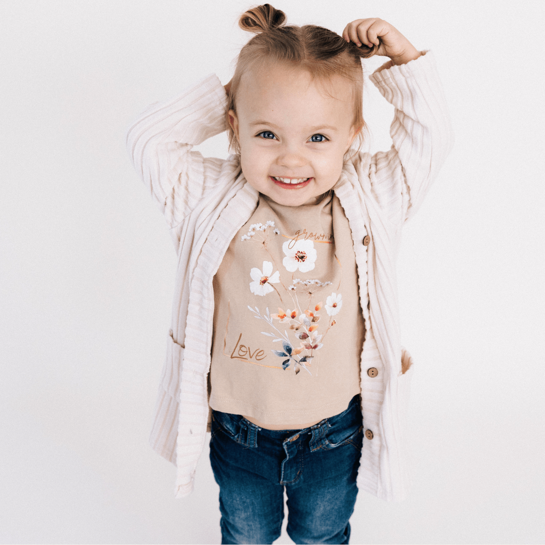 Nova's Grown In Love Floral Tee – Child