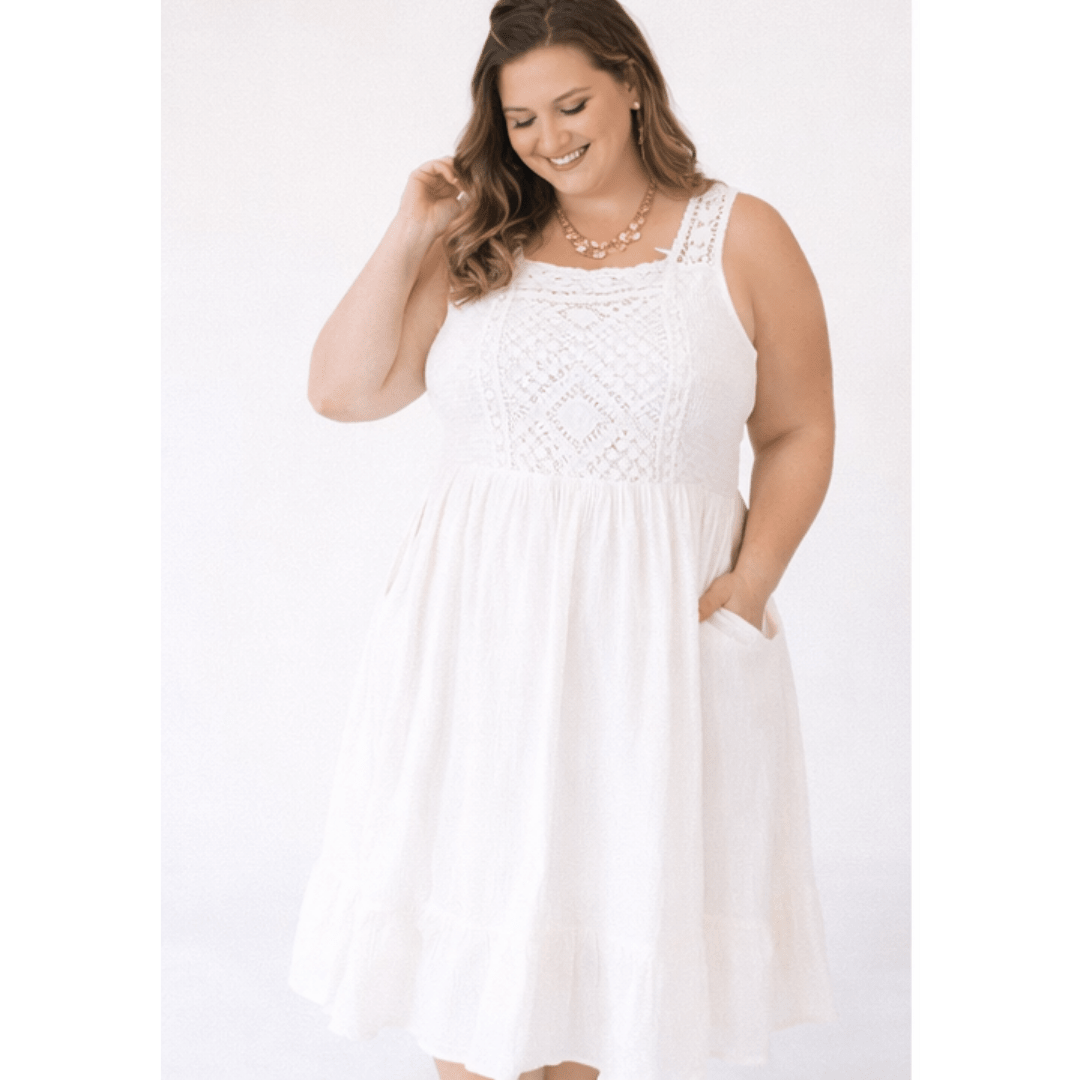 Nova's Coastal Romance Crochet Maxi Dress – Women