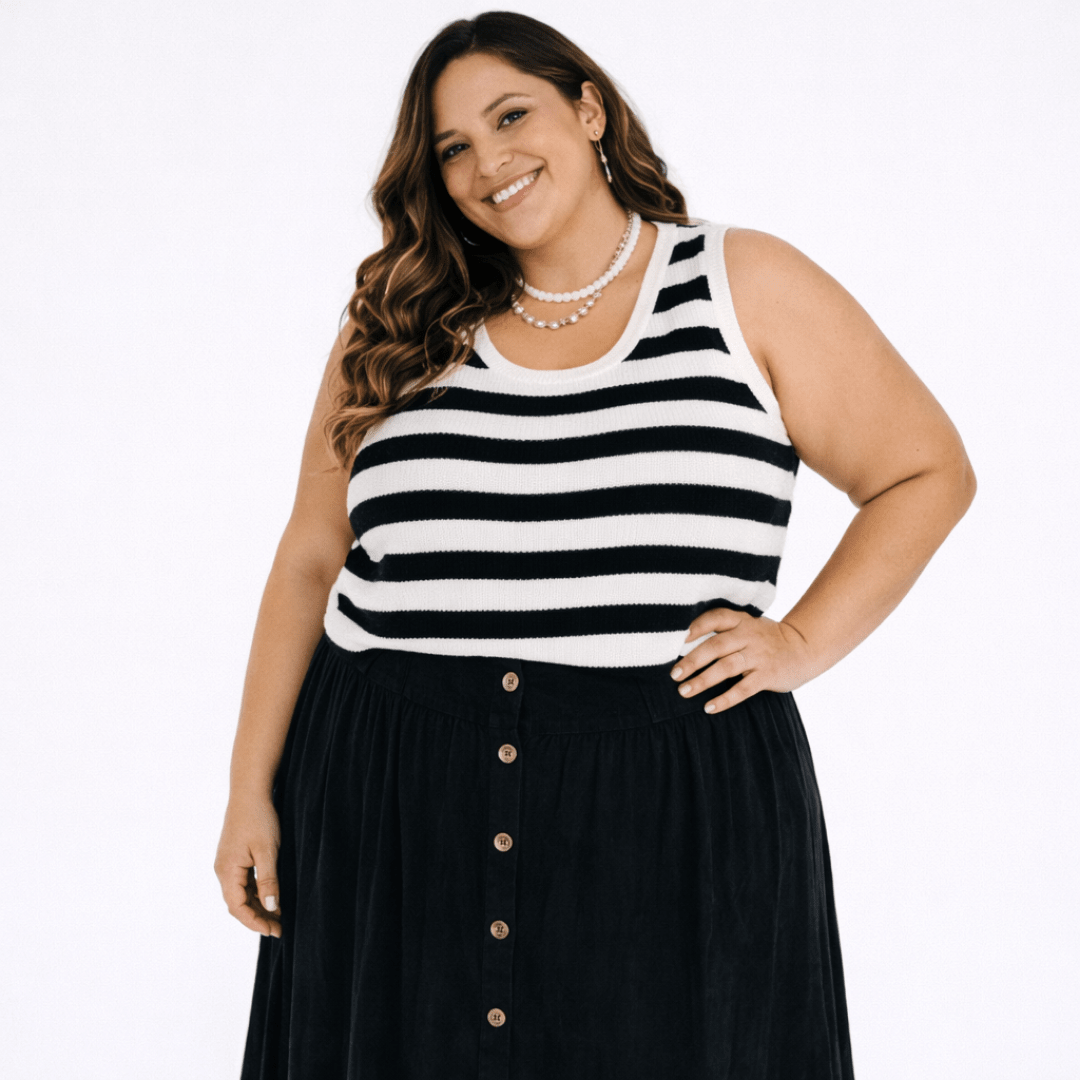 Nova's Classic Stripe Sweater Tank – Women